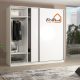 مکانیزم تاپ لاین توکار دو درب INOXA مدل M110