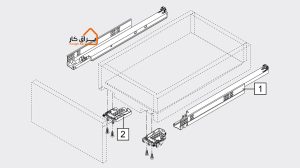 کاتالوگ ریل تاندم فول blum آرام‌بند