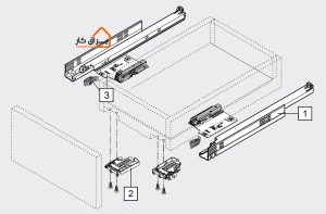 کاتالوگ اجزای ریل تاندم-فول blum تیپان (تاچ)