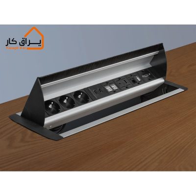 پریز توکار رومیزی اداری ملونی-10040