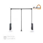 رگال آسانسوری لباس قابل رگلاژ آرام‌بند ملونی 8016