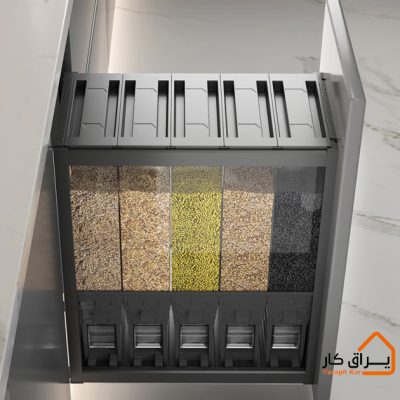 مخزن نگهداری برنج و حبوبات ریز ملونی 9216
