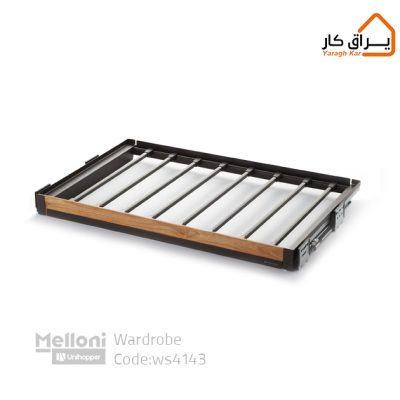 جای شلوار ریلی داخل کمد با فرانت چوب ملونی WS4143