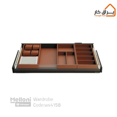 جای زیورآلات چرمی ریلی با بدنه LED ملونی WS4158